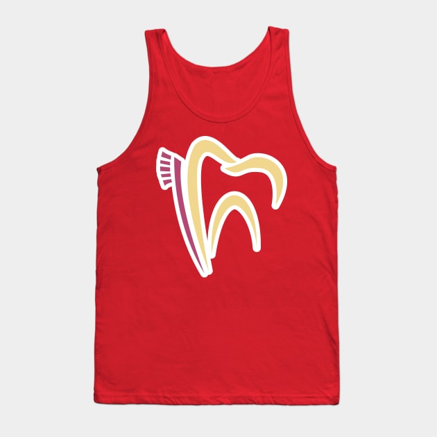 Healthy Dental Care Letter D logo design. Dentist and dental clinic vector logo design. Tank Top by AlviStudio